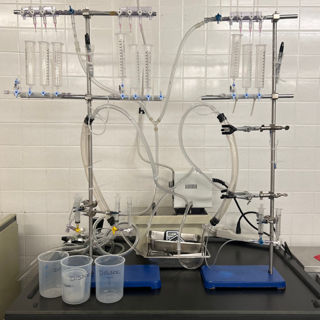 Triplet cardiac dissociation setup. Photo credit: Sam